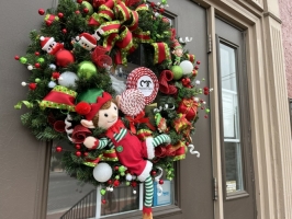 Elf on a Wreath