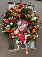 Elf on a Wreath
