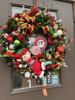 Elf on a Wreath
